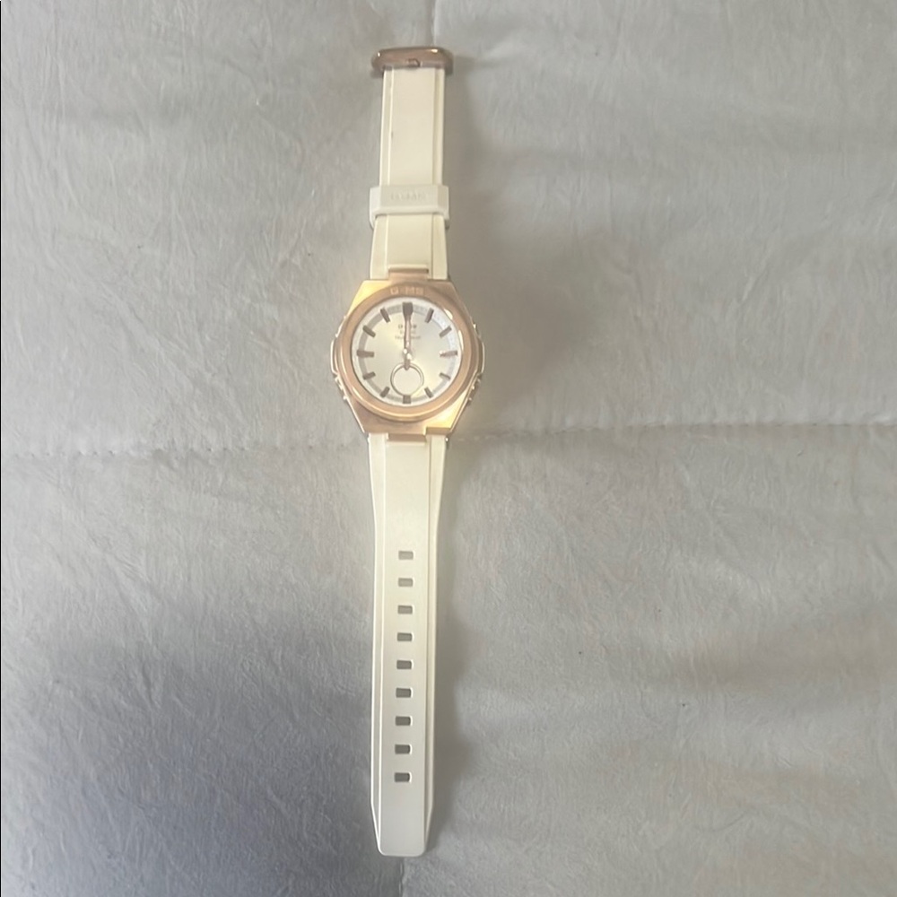 White and Gold Watch